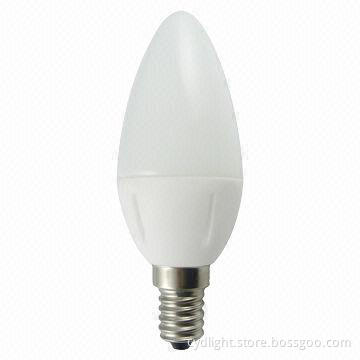 LED Bulb, 470lm Non-dim SMD C37 with 25 LEDs, 470lm, 2,700K